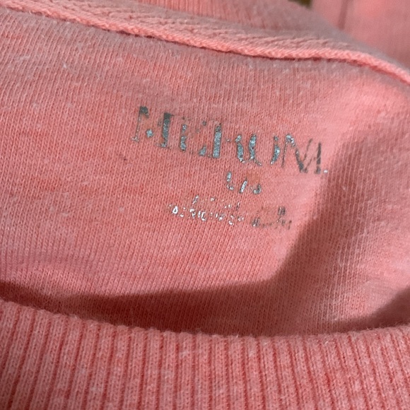Merona lightweight heathered coral shoulder zip sweatshirt pullover - Picture 8 of 14